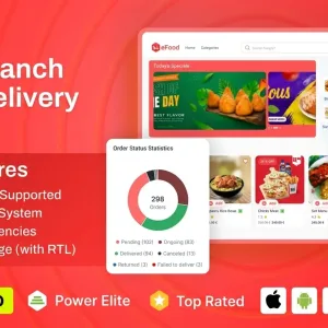 eFood - Food Delivery App with Laravel Admin Panel + Delivery Man App